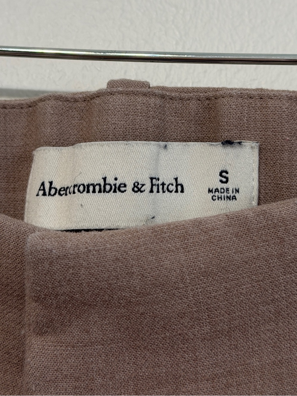 Abercrombie & Fitch Sloane Tailored Pant Light Brown Size Small A&F - Picture 3 of 7